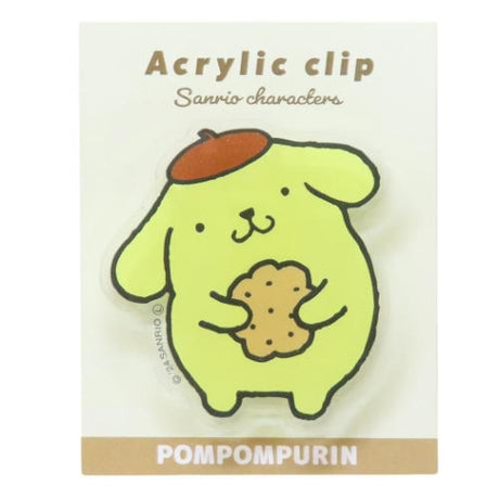 Pompompurin & Cookie Acrylic Clip