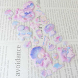 Unicorn Puffy Sticker Sheet - Clear Tea Time