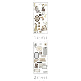 Q-Lia Ella Noire Brown Sticker Sheet