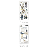 Q-Lia Ella Noire Navy Sticker Sheet