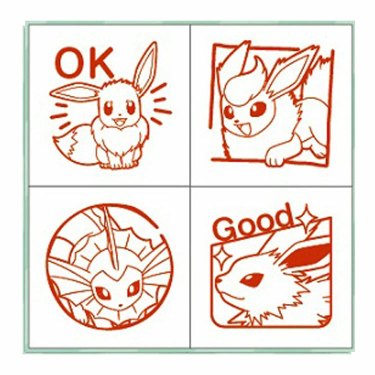 Eeveelutions Pokemon Mini Stamp