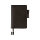 Funda de piel para Hobonichi 2025 A6: TS Basic, color negro