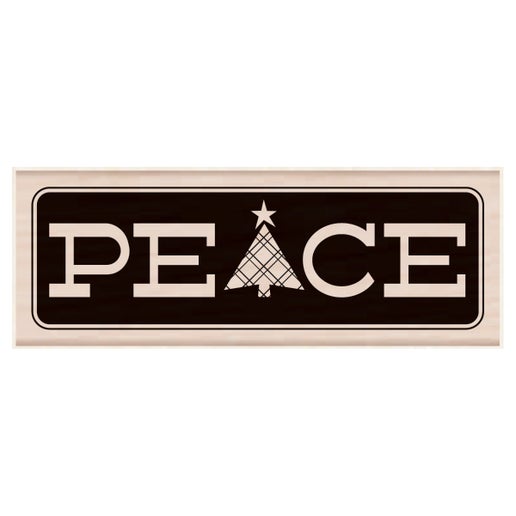 Peace with Tree Stamp