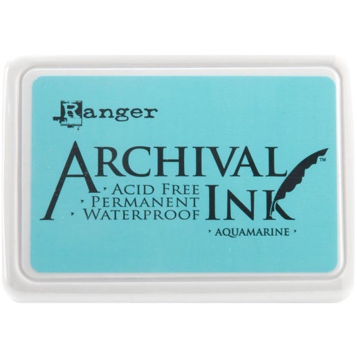 Almohadilla de tinta de archivo Aquamarine Ranger n.° 0 