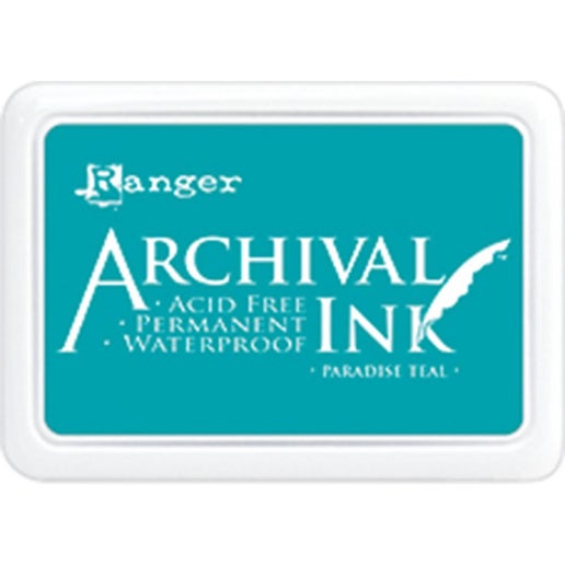 Almohadilla de tinta de archivo Paradise Teal n.° 0 