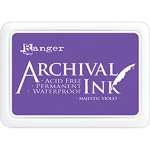 Almohadilla de tinta de archivo Majestic Violet n.° 0 