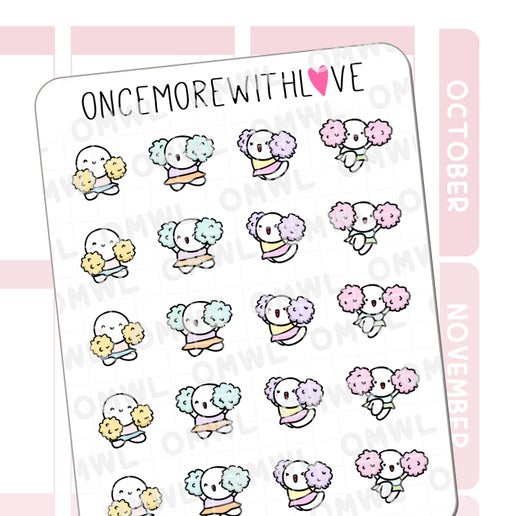 M1264 Cheerleader 3.0 Planner Sticker