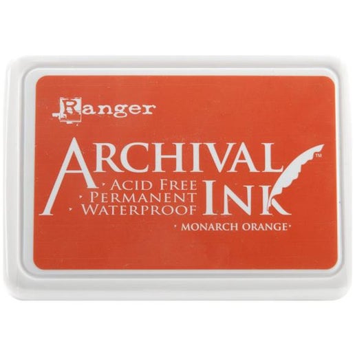 Almohadilla de tinta de archivo Ranger color naranja monarca n.° 0 