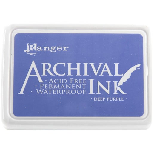 Almohadilla de tinta de archivo Ranger de color morado oscuro n.° 0 