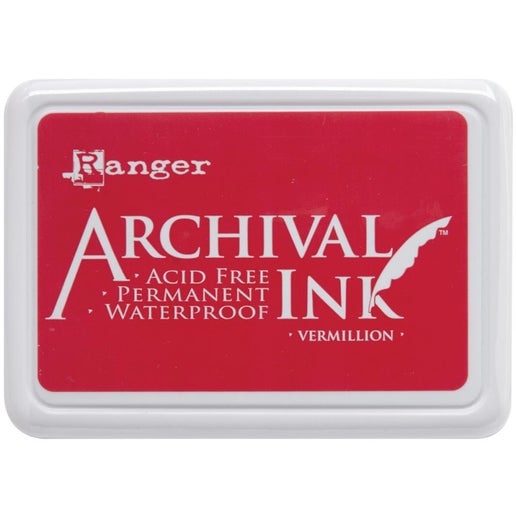 Almohadilla de tinta de archivo Vermillion Ranger n.° 0 