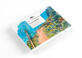 Libro de postales con acuarelas de Claude Monet