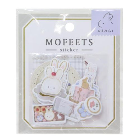 Pegatina de copos de conejo de Mofeets