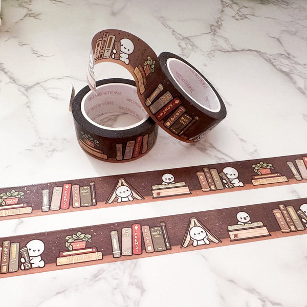 Antique Bookshelf Washi Tape