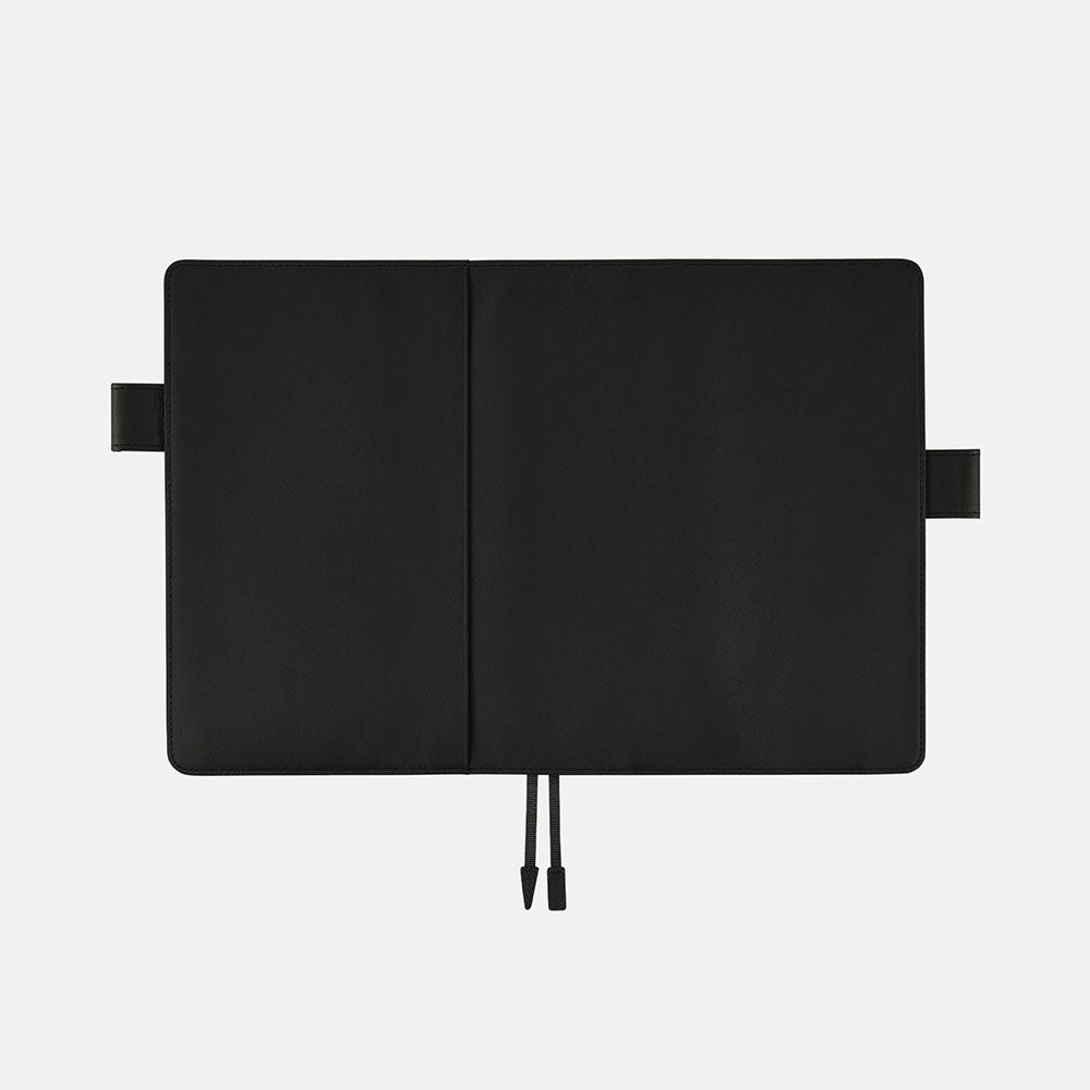 Hobonichi 2025 A5 Funda de piel: TS Basic - Negro