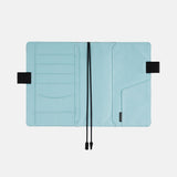 Hobonichi 2025 A5 Cover Colors: Black x Clear Blue