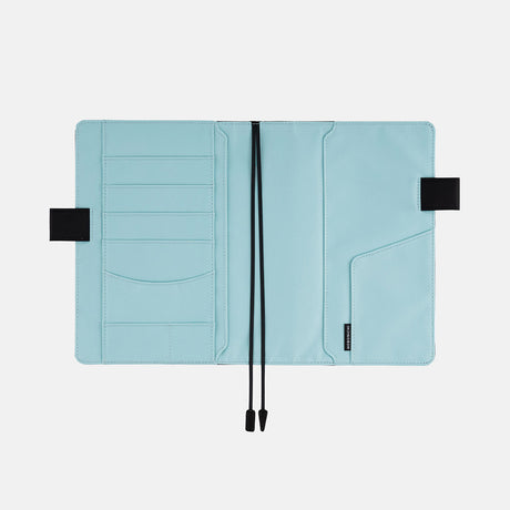 Hobonichi 2024 A6 Cover Colors: Black x Clear Blue