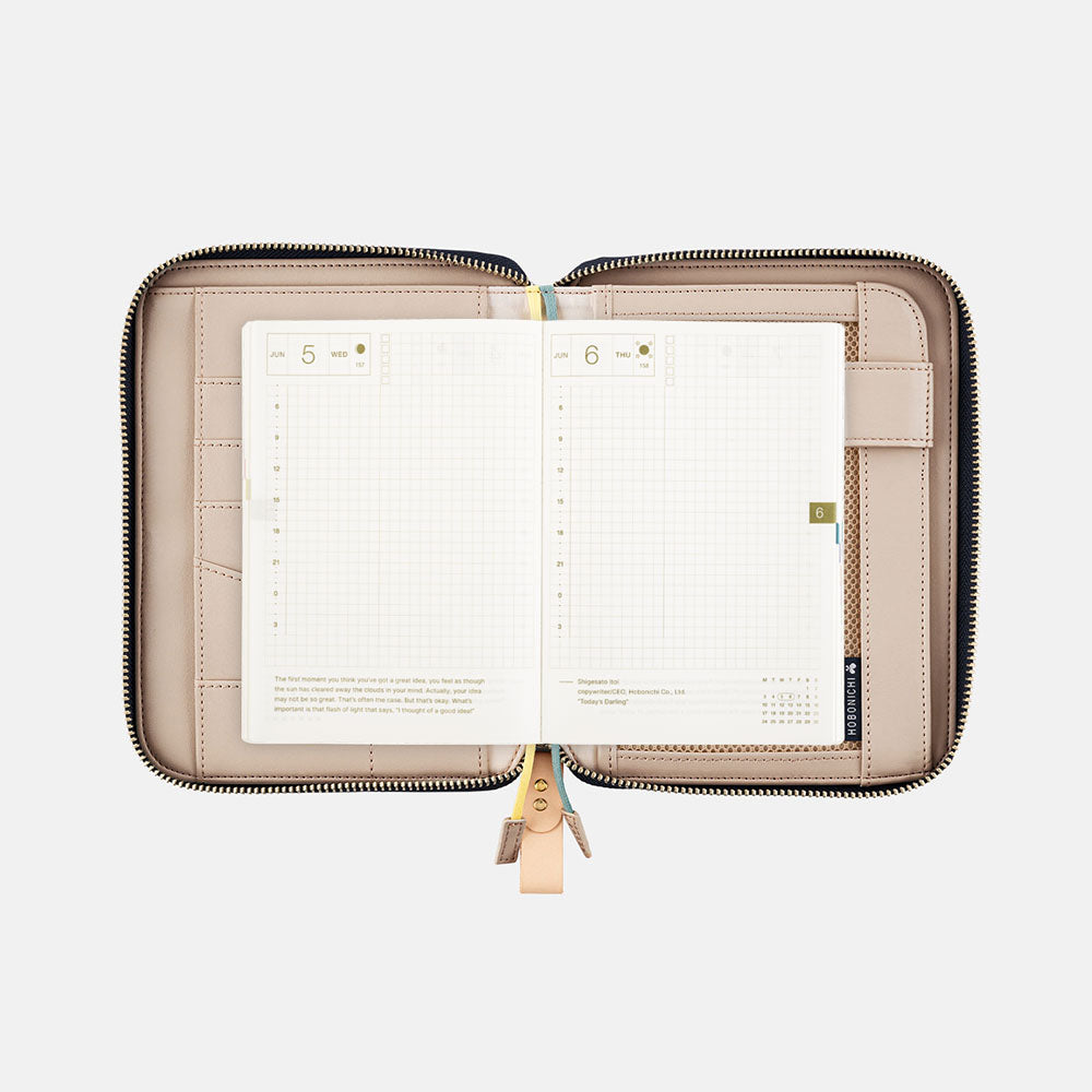 Hobonichi 2025 A6 Cover mina perhonen: symphony (Navy)