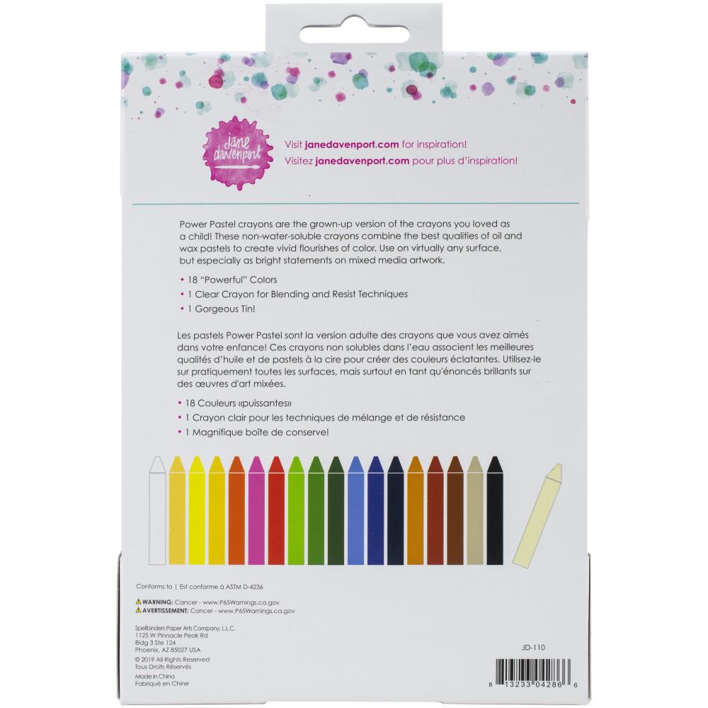 Jane Davenport Oil Pastel Crayons 18/Pkg