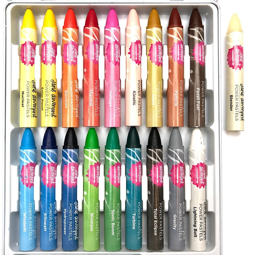 Jane Davenport Oil Pastel Crayons 18/Pkg