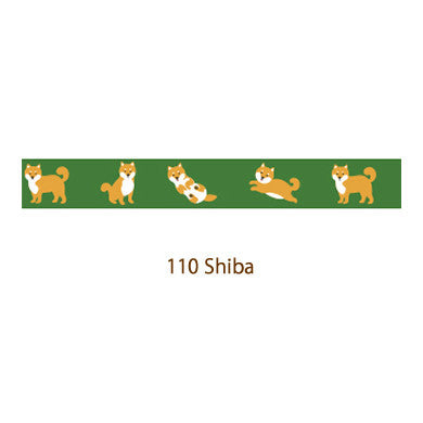 Cinta adhesiva washi de Shiba Inu