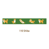 Cinta adhesiva washi de Shiba Inu