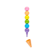 Rainbow Scoops Stacking Erasable Crayons