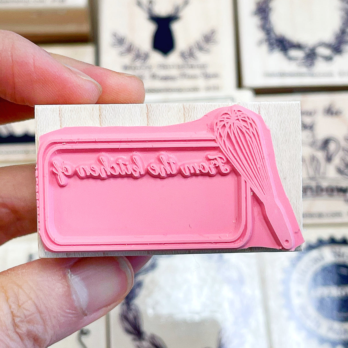 From The Kitchen Of Rubber Stamp, perfect for labeling your homemade cookies and jam.