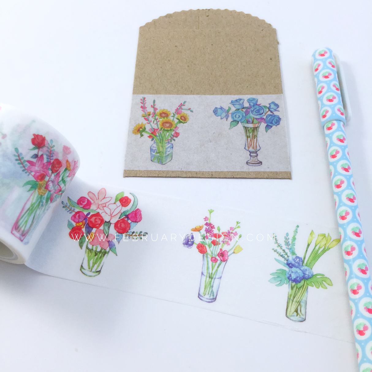 Flower Bouquet Washi Tape