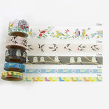 Birds Mini Washi Matchbox (5 rolls)