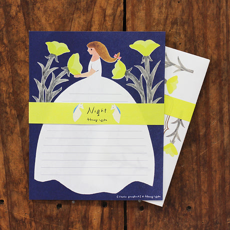 Night Letter Set Writing Papers & Envelopes from Illustrator Hiiragi Yuka.