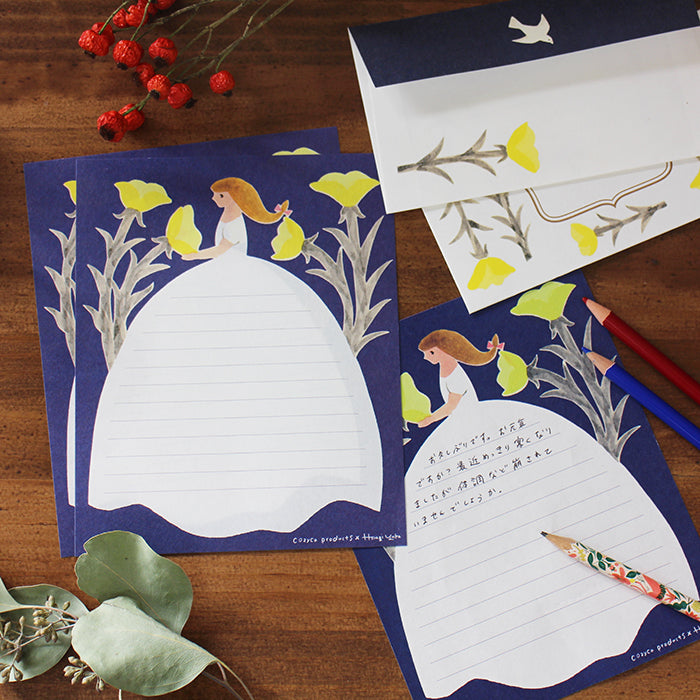 Night Letter Set Writing Papers & Envelopes from Illustrator Hiiragi Yuka.