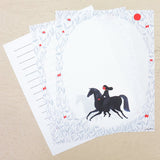 Flower Garden Horse Letter Set Writing Papers & Envelopes