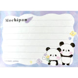 Mini bloc de notas con pandas para observar flores silvestres