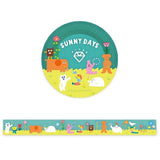 Cozyca Products Sunny Days AIUEO Clear Washi Tape