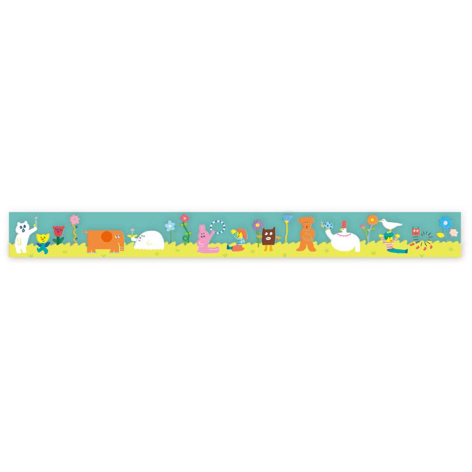 Sunny Days AIUEO Clear Washi Tape