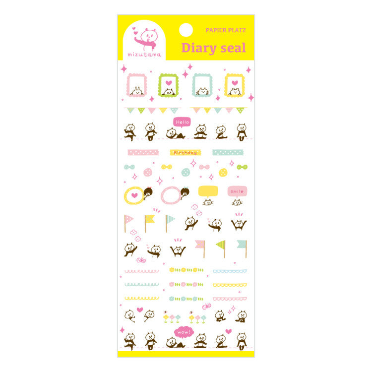 Mizutama Diary Sticker Schedule Seal