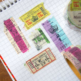 Sunny Sunday x Papier Platz Collaboration - Ticket Washi Tape