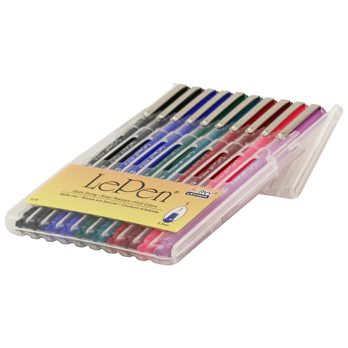 Le Pen Fine Point Basic Set 10/Pkg Uchida