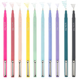 Le Pen Fine Point Pastel Set 10/Pkg Uchida