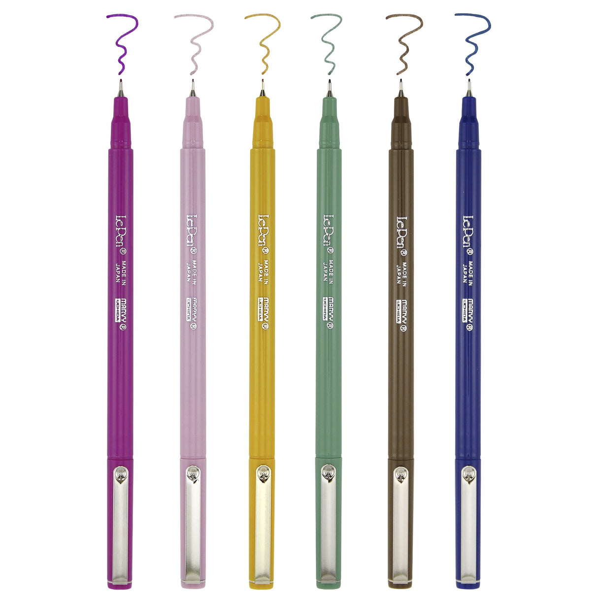 Le Pen Fine Point Retro Set 6/Pkg Uchida