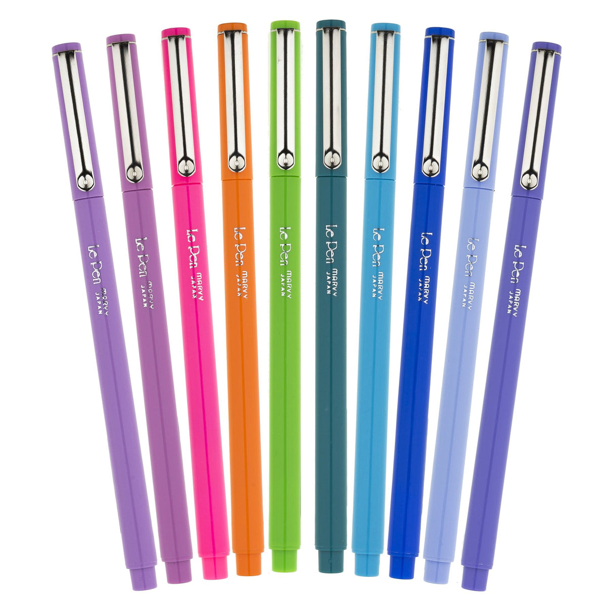 Le Pen Fine Point Bright Set 10/Pkg Uchida