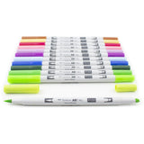 Tombow Nature Palette ABT PRO Brush Marker 12-Marker Sets Alcohol-Based