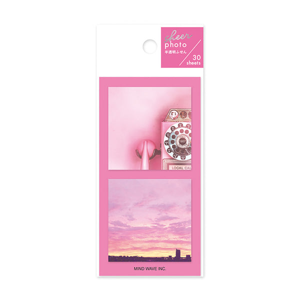 Sheer Photo Pink Sticky Notes Mind Wave