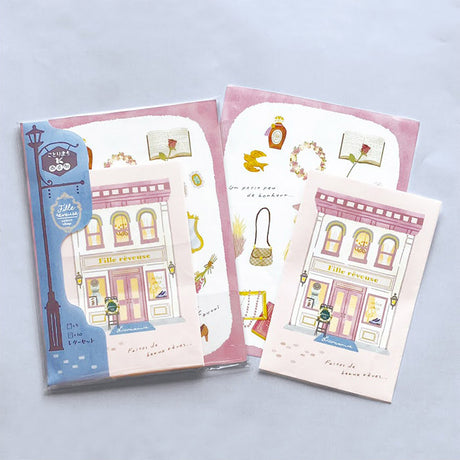 Boutique Letter Set Writing Papers & Envelopes Kotorimachi Shopping Street