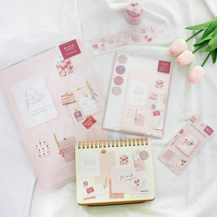 Room Pink Letter Set Writing Papers & Envelopes