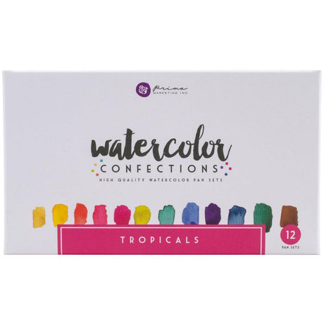 Prima Watercolor Confections Watercolor Pans Tropicals 12/Pkg