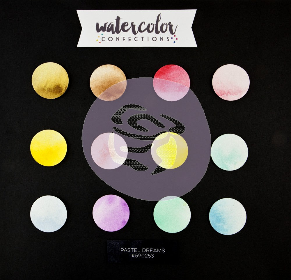 Prima Watercolor Confections Watercolor Pans Pastel Dreams 12/Pkg