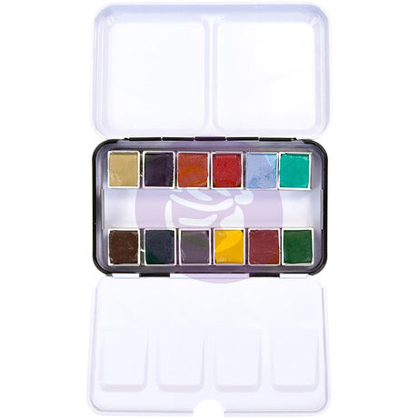 Prima Watercolor Confections Watercolor Pans Woodlands 12/Pkg