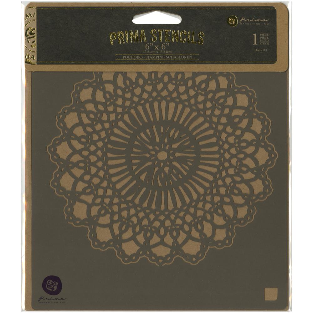 Doily Prima Designer Stencil 6"X6"