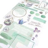 Libre Collage Sticker Green Mind Wave Seals Sticker